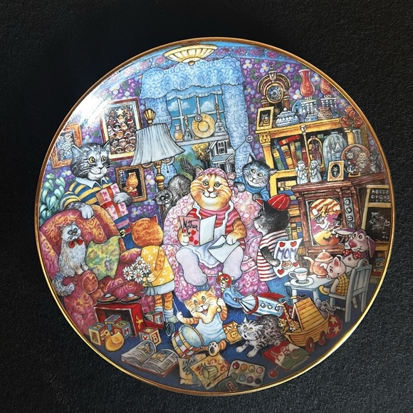Franklin Mint Heirloom - Bill Bell Limited Edition "Purrfect Mom" - Picture 1 of 3